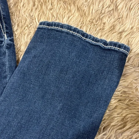 Miss Me Women's Boot Cut Jeans with Black and White Embroidery - Picture 5 of 7